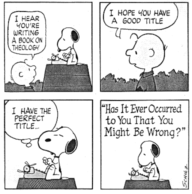 Peanuts Theology Cartoon